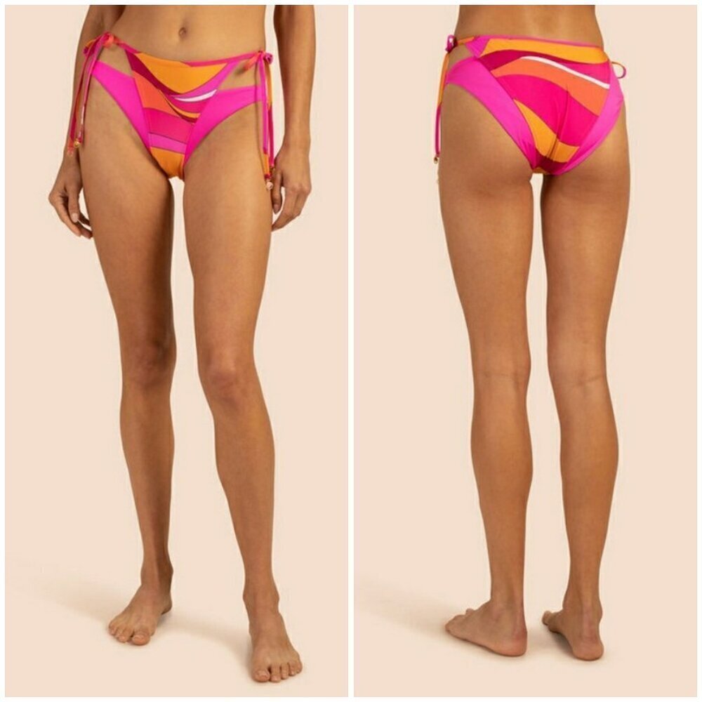 💕TRINA TURK💕 Vivid Vista Tie Side Bottom ~ Vivid Vista Print 12 NWT